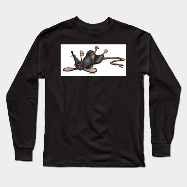 NIGHT RATS STUDIOS RAT 2 Long Sleeve T-Shirt by NIGHT RATS STUDIOS